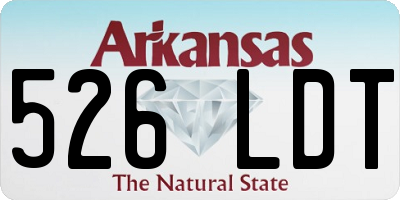 AR license plate 526LDT