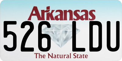 AR license plate 526LDU