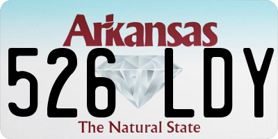 AR license plate 526LDY