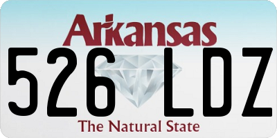 AR license plate 526LDZ