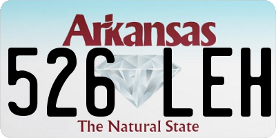 AR license plate 526LEH