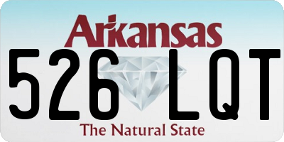 AR license plate 526LQT