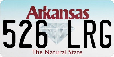 AR license plate 526LRG