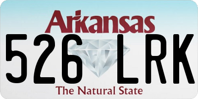 AR license plate 526LRK