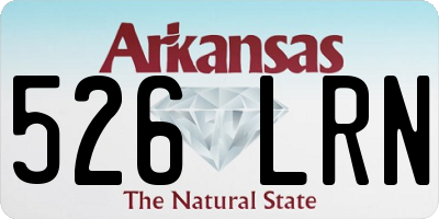 AR license plate 526LRN