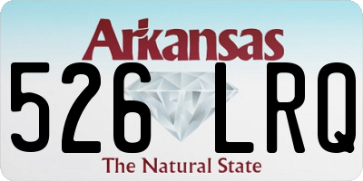 AR license plate 526LRQ