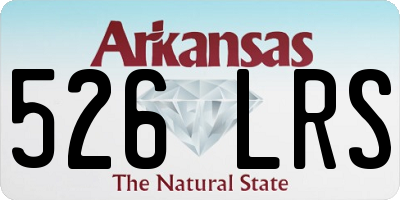 AR license plate 526LRS
