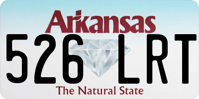 AR license plate 526LRT