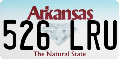 AR license plate 526LRU