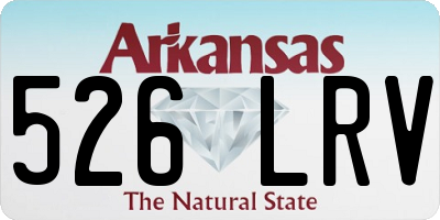 AR license plate 526LRV
