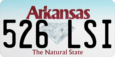 AR license plate 526LSI