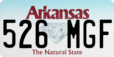 AR license plate 526MGF