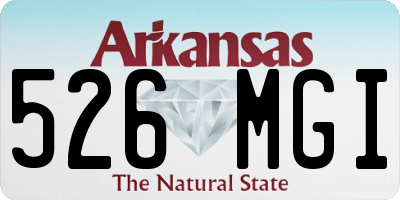 AR license plate 526MGI