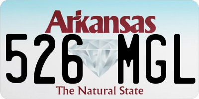 AR license plate 526MGL
