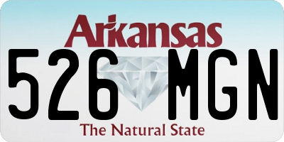 AR license plate 526MGN