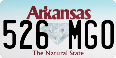 AR license plate 526MGO