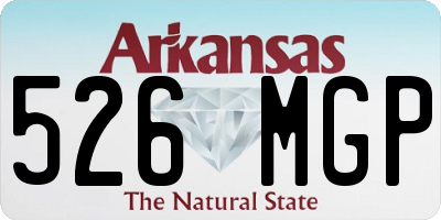 AR license plate 526MGP