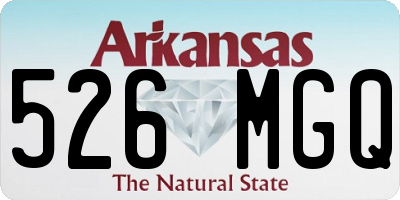 AR license plate 526MGQ