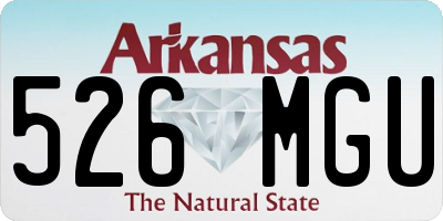 AR license plate 526MGU