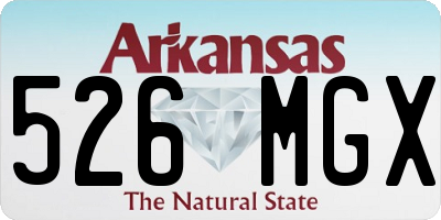 AR license plate 526MGX