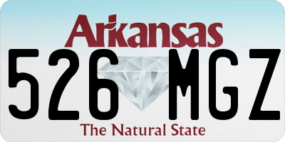 AR license plate 526MGZ