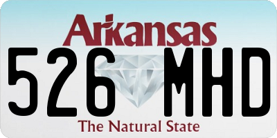AR license plate 526MHD