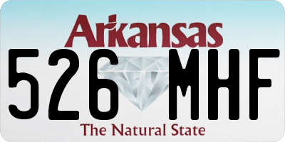 AR license plate 526MHF