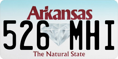 AR license plate 526MHI