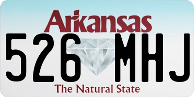 AR license plate 526MHJ