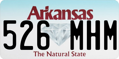 AR license plate 526MHM