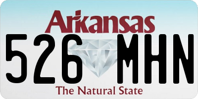 AR license plate 526MHN