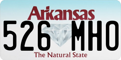 AR license plate 526MHO