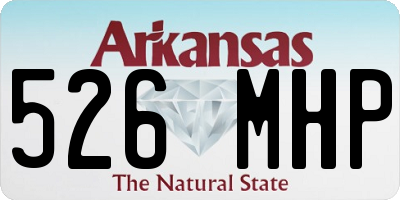 AR license plate 526MHP