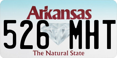 AR license plate 526MHT