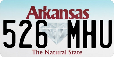 AR license plate 526MHU