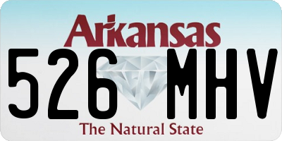 AR license plate 526MHV