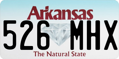 AR license plate 526MHX