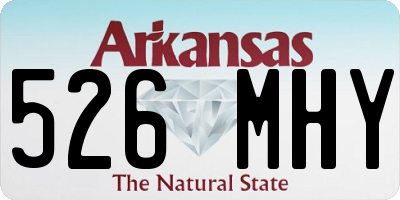 AR license plate 526MHY