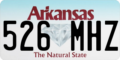AR license plate 526MHZ