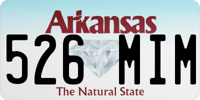 AR license plate 526MIM