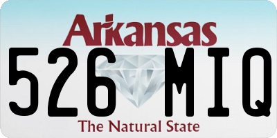 AR license plate 526MIQ