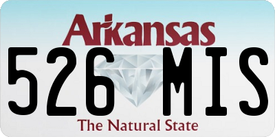 AR license plate 526MIS