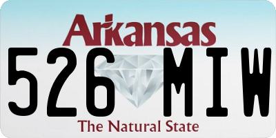 AR license plate 526MIW