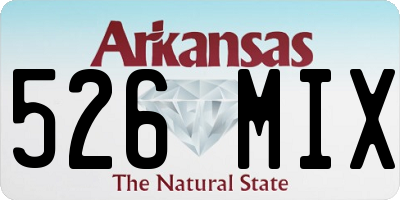 AR license plate 526MIX