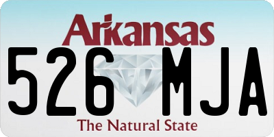 AR license plate 526MJA