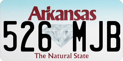 AR license plate 526MJB