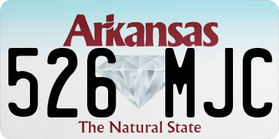 AR license plate 526MJC
