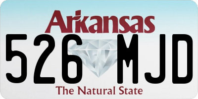 AR license plate 526MJD