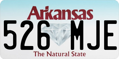 AR license plate 526MJE