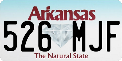 AR license plate 526MJF